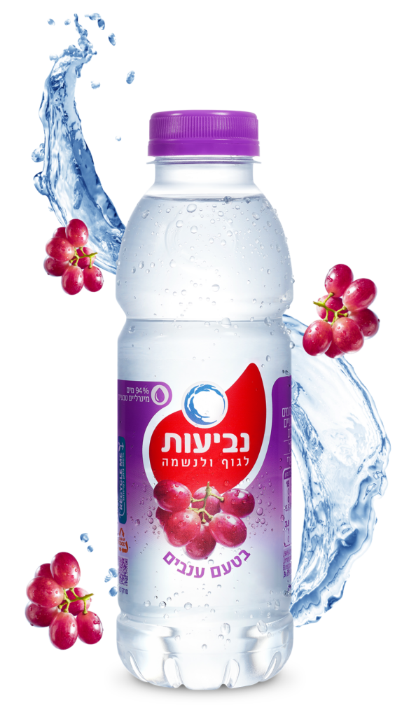 מים בטעם ענבים נביעות